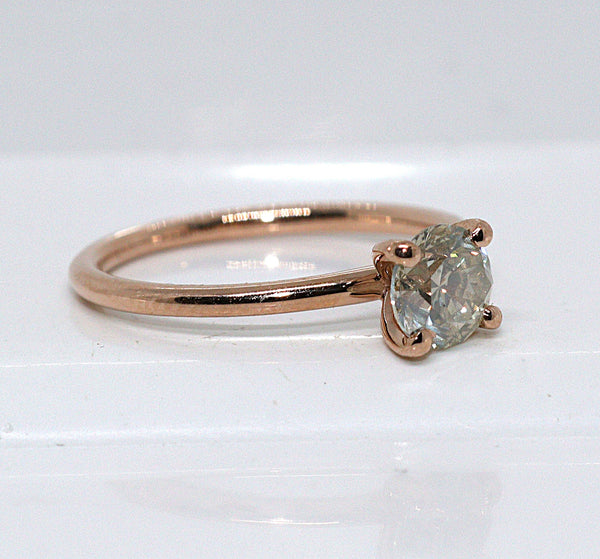 Natuurlijke diamanten ring - Maat: 17.7 mm