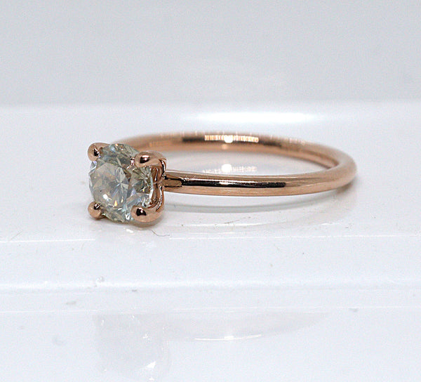 Natuurlijke diamanten ring - Maat: 17.7 mm