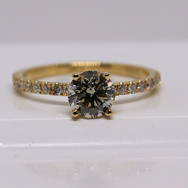 Natuurlijke diamanten ring - Maat 17.3 mm