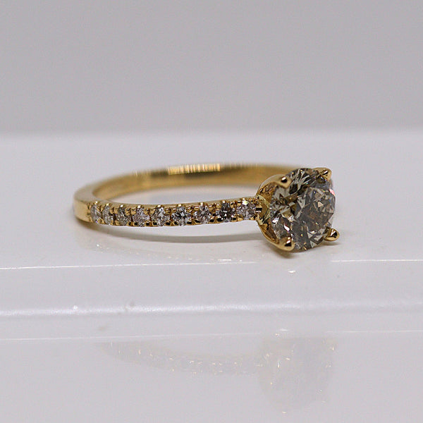 Natuurlijke diamanten ring - Maat 17.3 mm