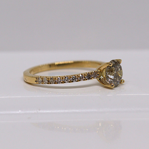 Natuurlijke diamanten ring - Maat 17.3 mm