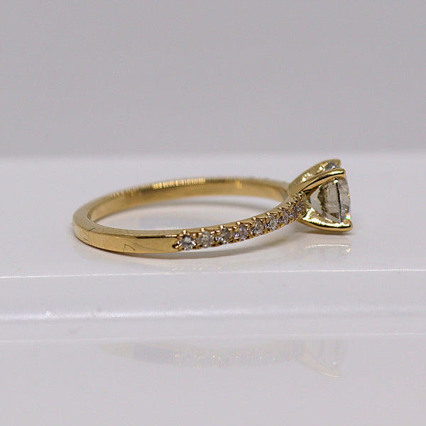 Natuurlijke diamanten ring - Maat 17.3 mm