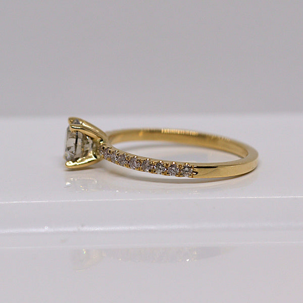 Natuurlijke diamanten ring - Maat 17.3 mm