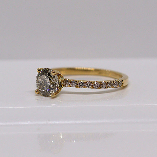 Natuurlijke diamanten ring - Maat 17.3 mm