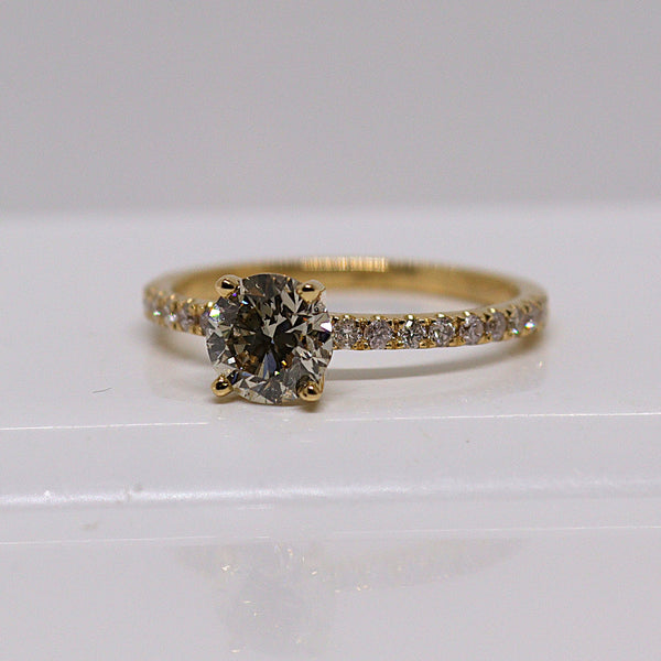 Natuurlijke diamanten ring - Maat 17.3 mm