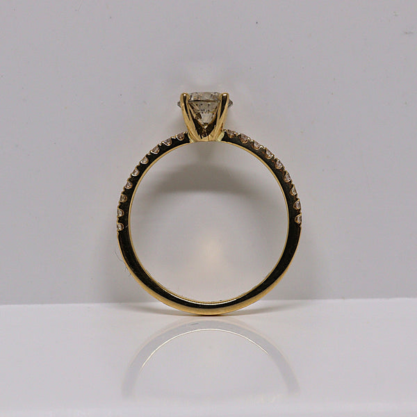 Natuurlijke diamanten ring - Maat 17.3 mm