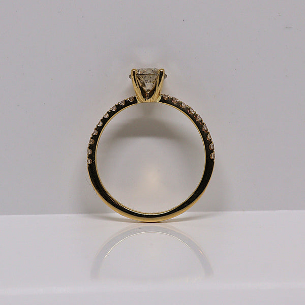Natuurlijke diamanten ring - Maat 17.3 mm