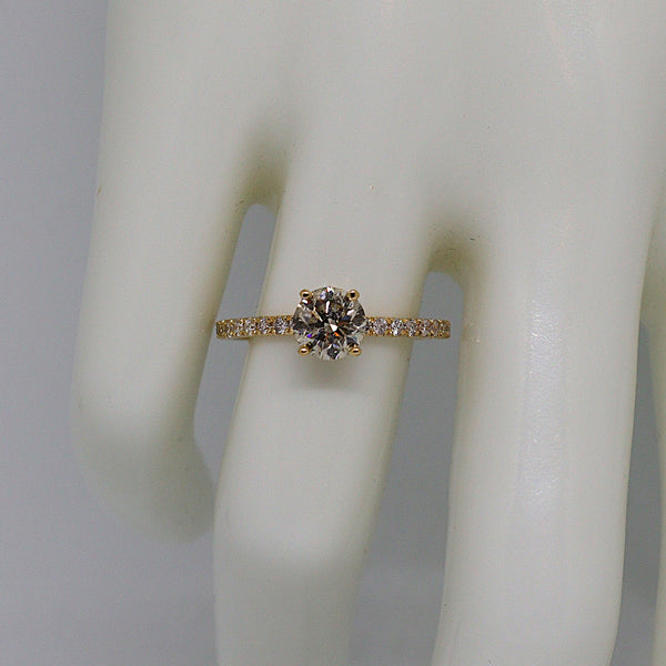 Natuurlijke diamanten ring - Maat 17.3 mm