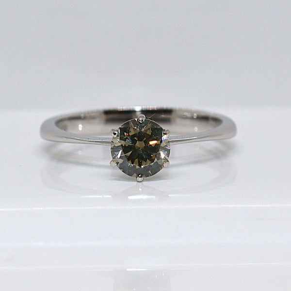 Natuurlijke diamanten ring - Maat: 17 mm