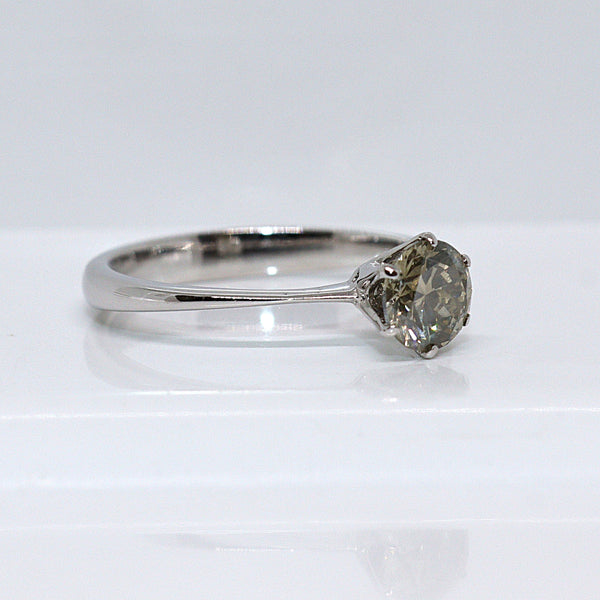 Natuurlijke diamanten ring - Maat: 17 mm