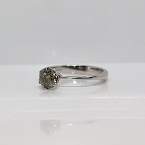 Natuurlijke diamanten ring - Maat: 17 mm
