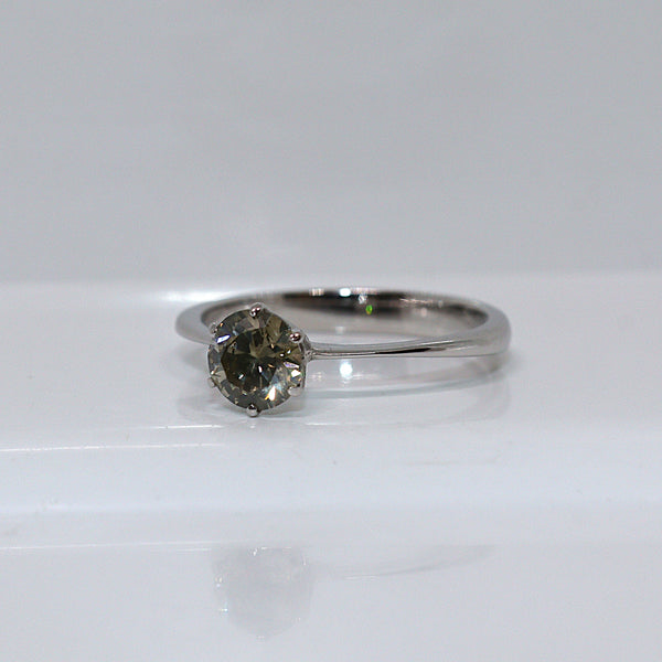 Natuurlijke diamanten ring - Maat: 17 mm