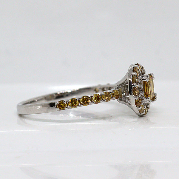 Natuurlijke diamanten ring - Maat: 17.3 mm