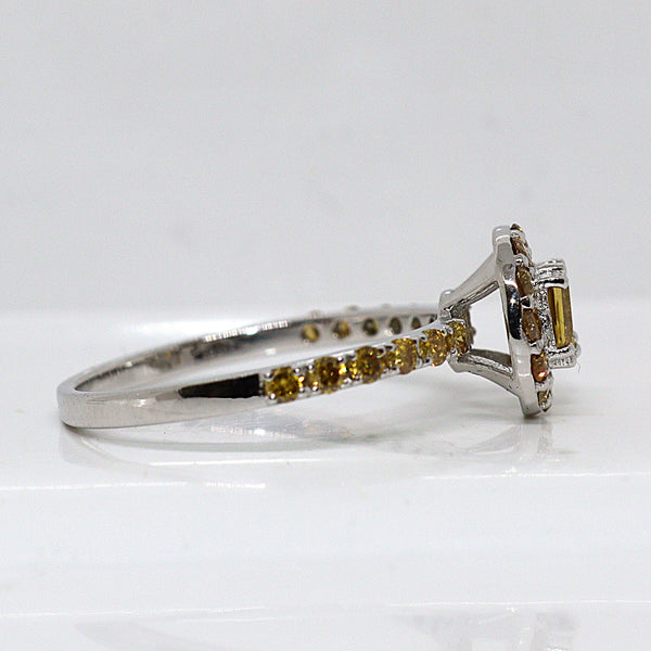 Natuurlijke diamanten ring - Maat: 17.3 mm