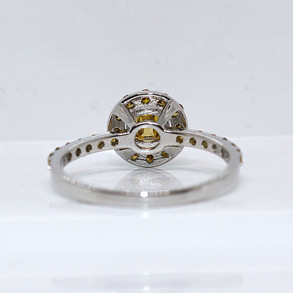 Natuurlijke diamanten ring - Maat: 17.3 mm