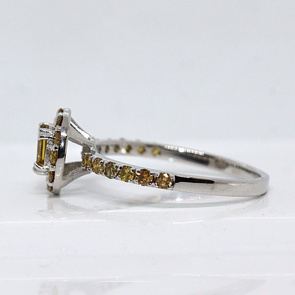 Natuurlijke diamanten ring - Maat: 17.3 mm