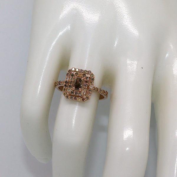 Natuurlijke diamanten ring - Maat: 17.5 mm