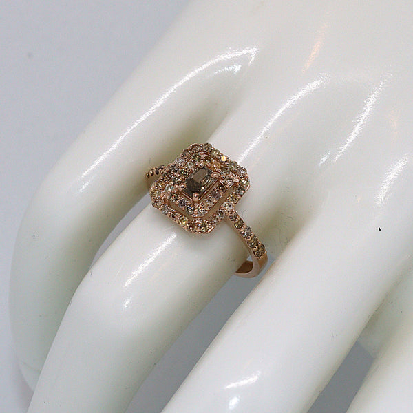Natuurlijke diamanten ring - Maat: 17.5 mm