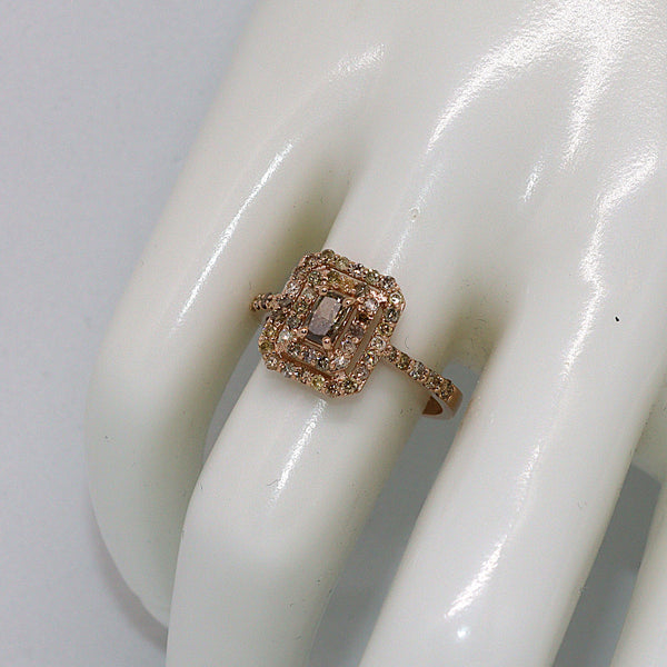 Natuurlijke diamanten ring - Maat: 17.5 mm