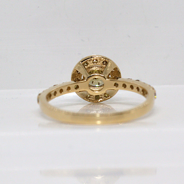Natuurlijke diamanten ring - Maat: 17.3 mm