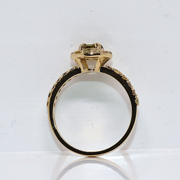 Natuurlijke diamanten ring - Maat: 17.3 mm