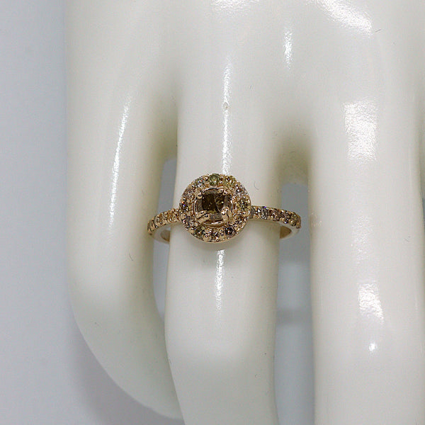 Natuurlijke diamanten ring - Maat: 17.3 mm