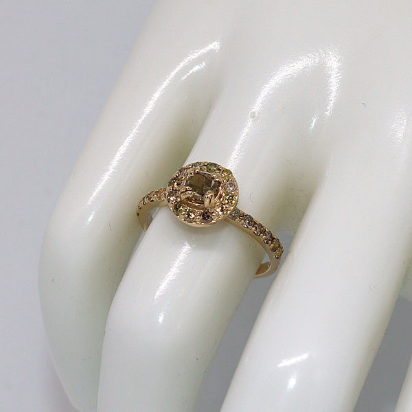 Natuurlijke diamanten ring - Maat: 17.3 mm