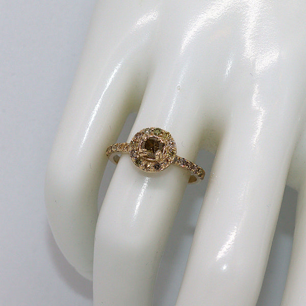 Natuurlijke diamanten ring - Maat: 17.3 mm