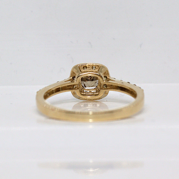 Natuurlijke diamanten ring - Maat: 17.5 mm
