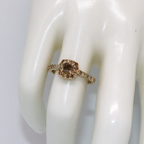 Natuurlijke diamanten ring - Maat: 17.5 mm