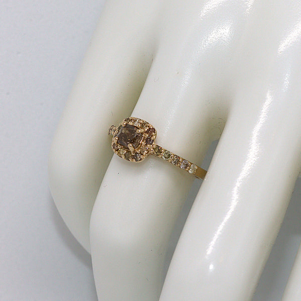 Natuurlijke diamanten ring - Maat: 17.5 mm