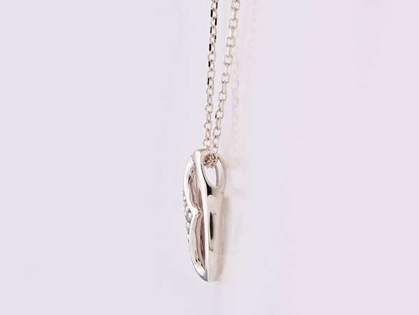 Natuurlijke wit gouden diamanten ketting