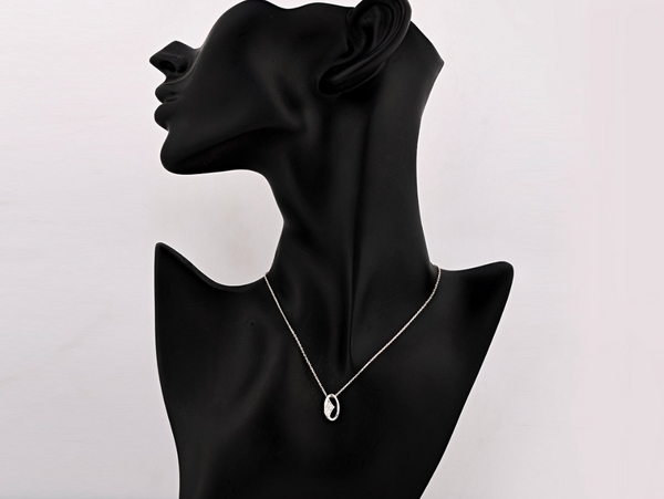 Natuurlijke wit gouden diamanten ketting