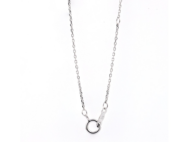 Natuurlijke wit gouden diamanten ketting