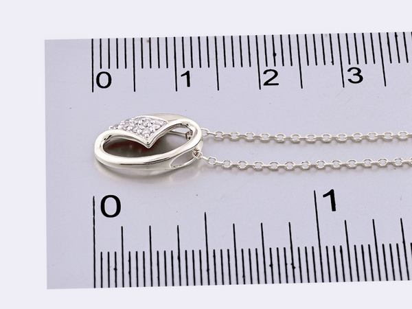 Natuurlijke wit gouden diamanten ketting