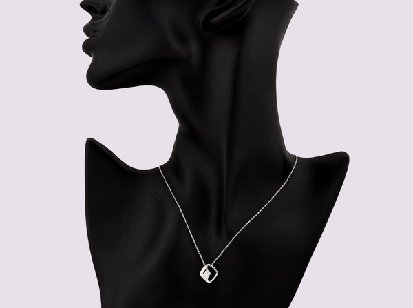 Natuurlijke wit gouden diamanten ketting
