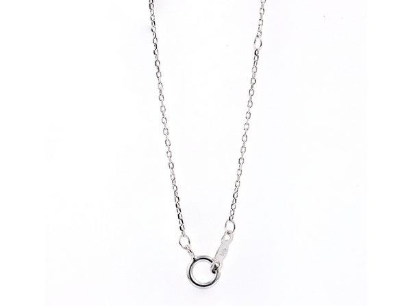 Natuurlijke wit gouden diamanten ketting