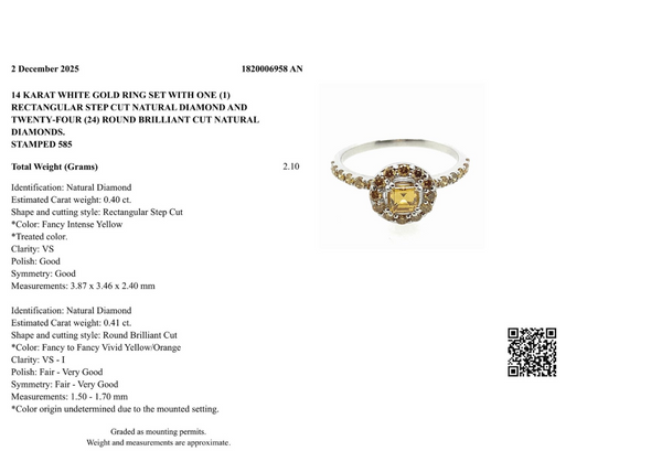 Natuurlijke diamanten ring - Maat: 17.3 mm