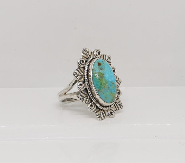 Turquoise ring / Zilver / Zo goed als nieuw / 18.3 MM