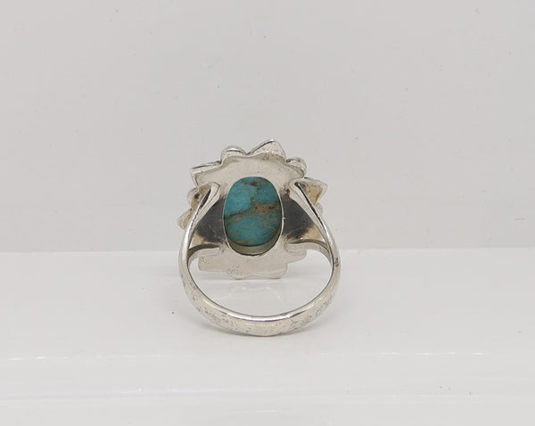 Turquoise ring / Zilver / Zo goed als nieuw / 18.3 MM