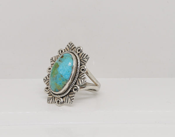 Turquoise ring / Zilver / Zo goed als nieuw / 18.3 MM